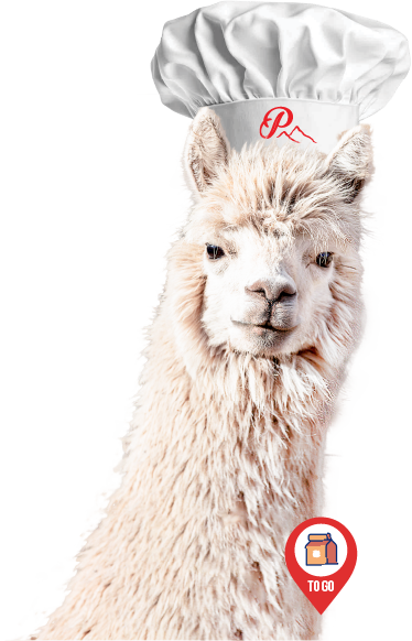 [Imagen de una alpaca con gorro de chef]